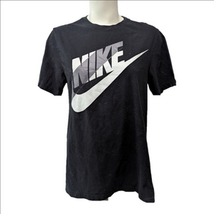 Nike Black Tee with White Logo